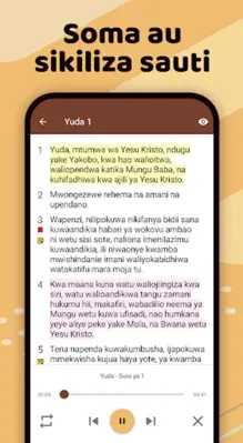 Biblia na Sauti android App screenshot 3